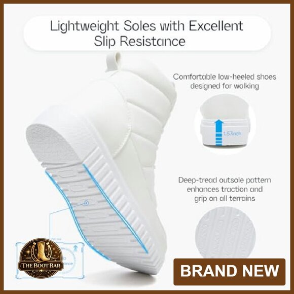 Women's Winter Combat Boots Waterproof Fleece Lined Ankle Boots Hiking - Picture 6 of 8